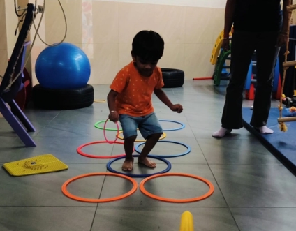 pediatric physiotherapy session